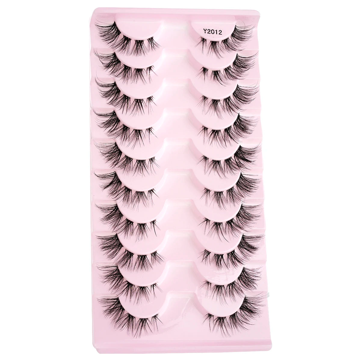 YSDO 3/10pairs Manga Lashes Natural Look False Eyelashes 3D Fake Mink Lashes Extensions Makeup Tools Clear Band Faux Cils