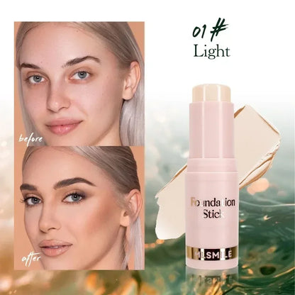 Facial Stick Foundation Full Coverage Dark Skin Foundation Makeup Lasting Oil-control Concealer Base Cream Matte Natural Primer