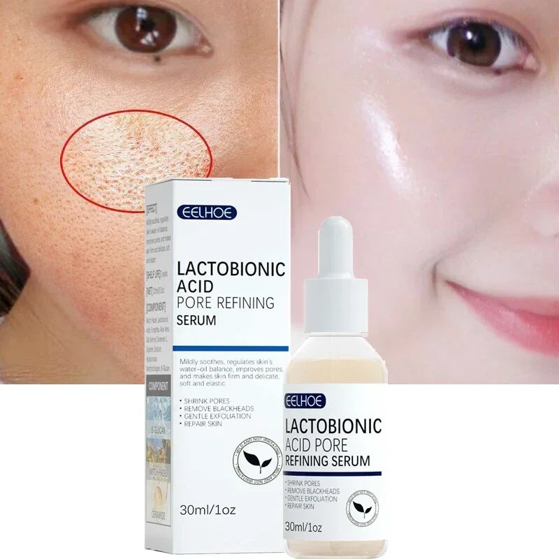 Lactobionic Acid Face Serum Pore Shrink Hyaluronic Acid Moisturizing Nourishing Firming Brighten Beauty Korean Cosmetics