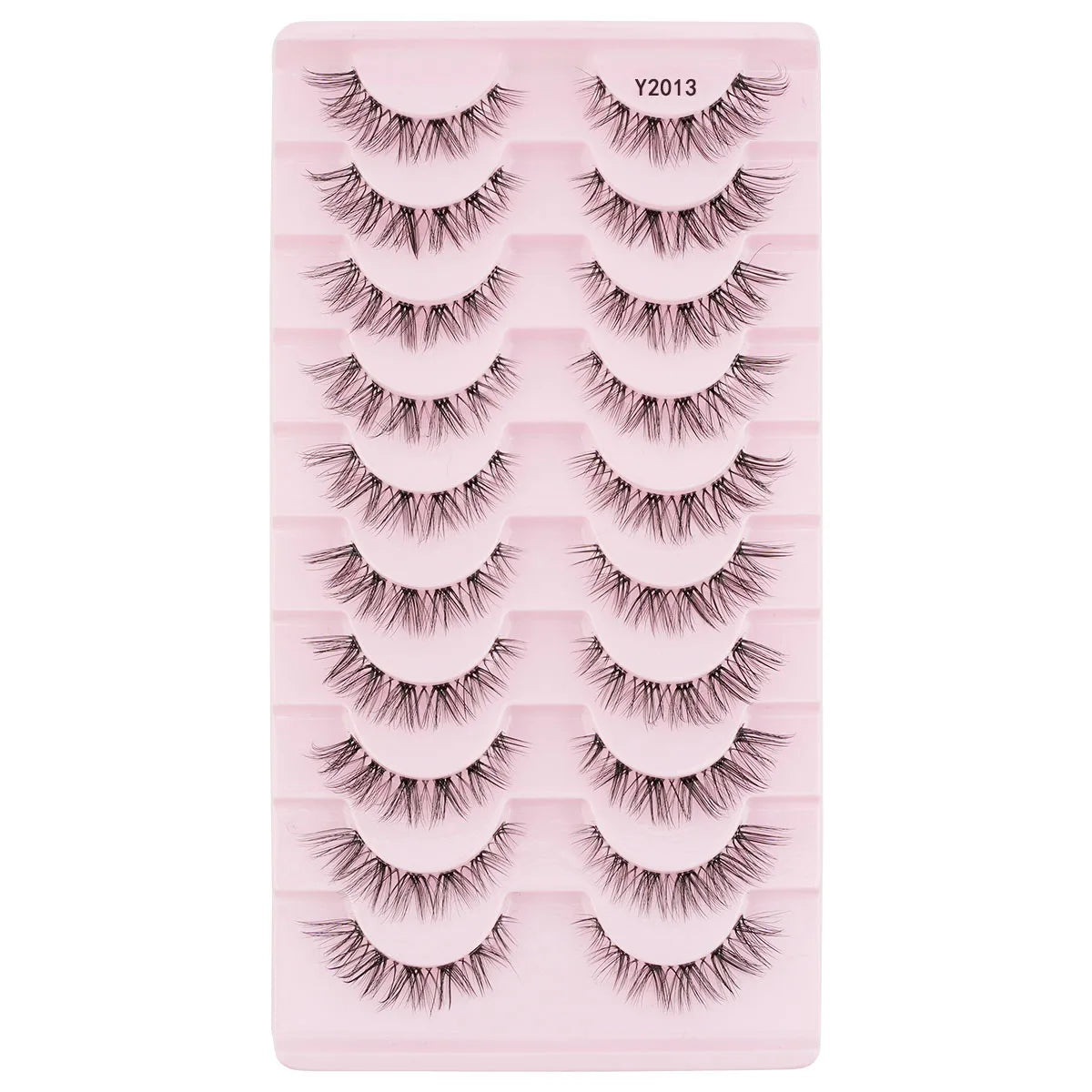 YSDO 3/10pairs Manga Lashes Natural Look False Eyelashes 3D Fake Mink Lashes Extensions Makeup Tools Clear Band Faux Cils